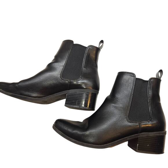 A New Day 8.5 Women's Shoes Closed Toe 8 1/2 Ankle Boots Black Booties - Picture 2 of 7